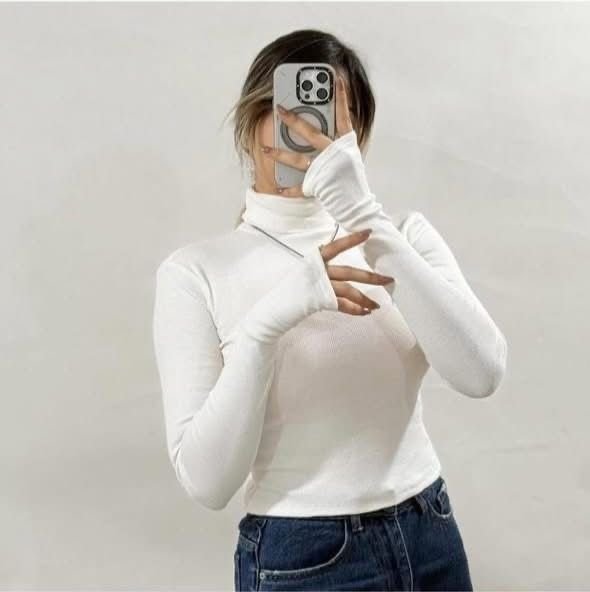 High neck top