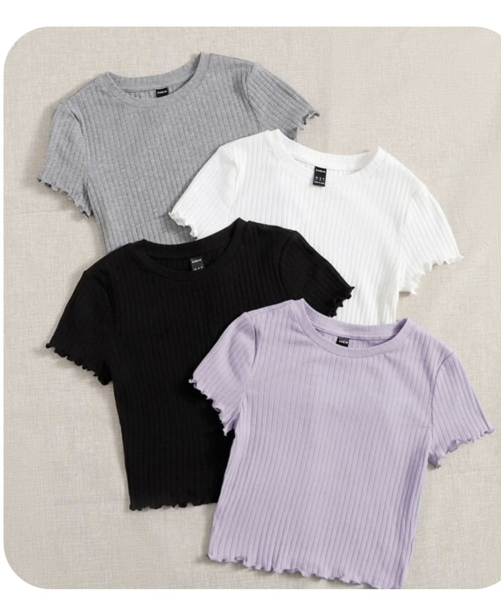 Round neck picutops