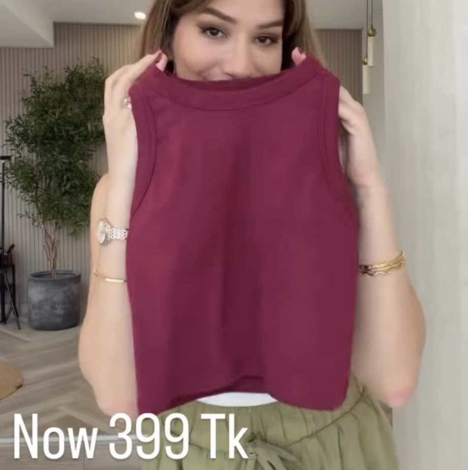 Paded Crop Tanktop