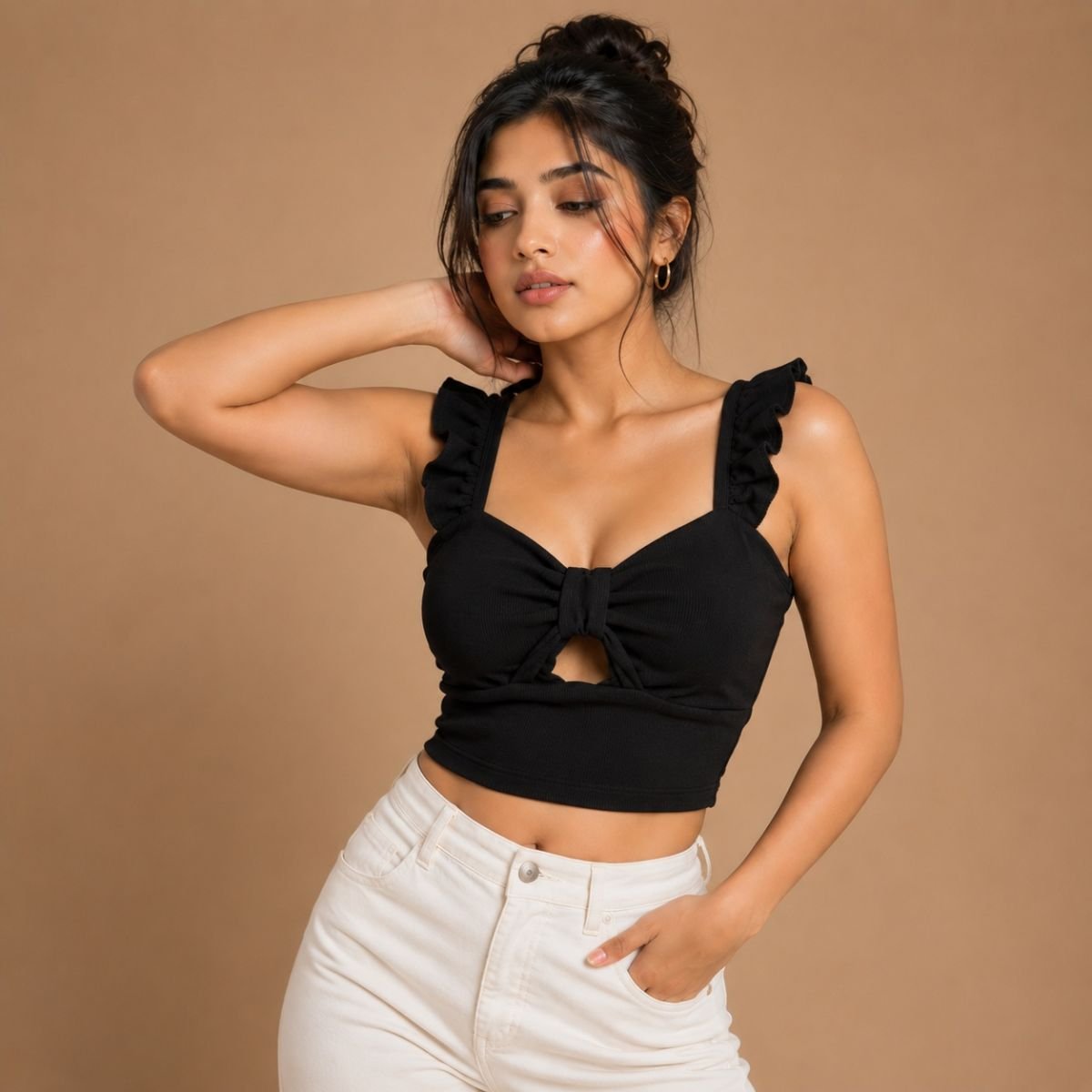 Bow Backless Top