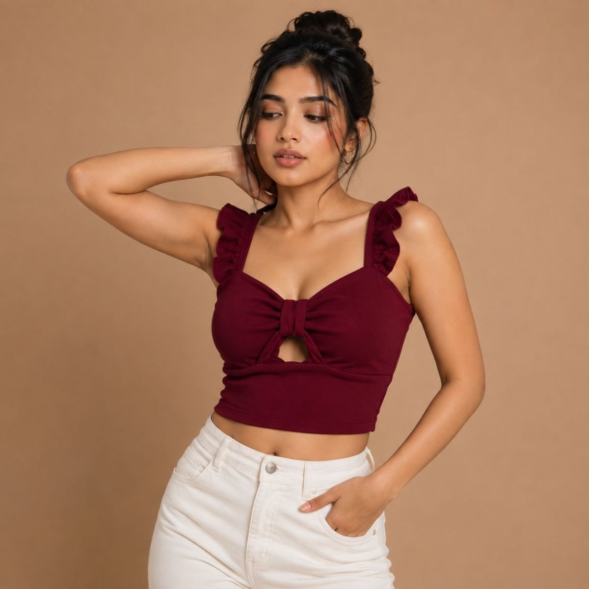 Bow Backless Top