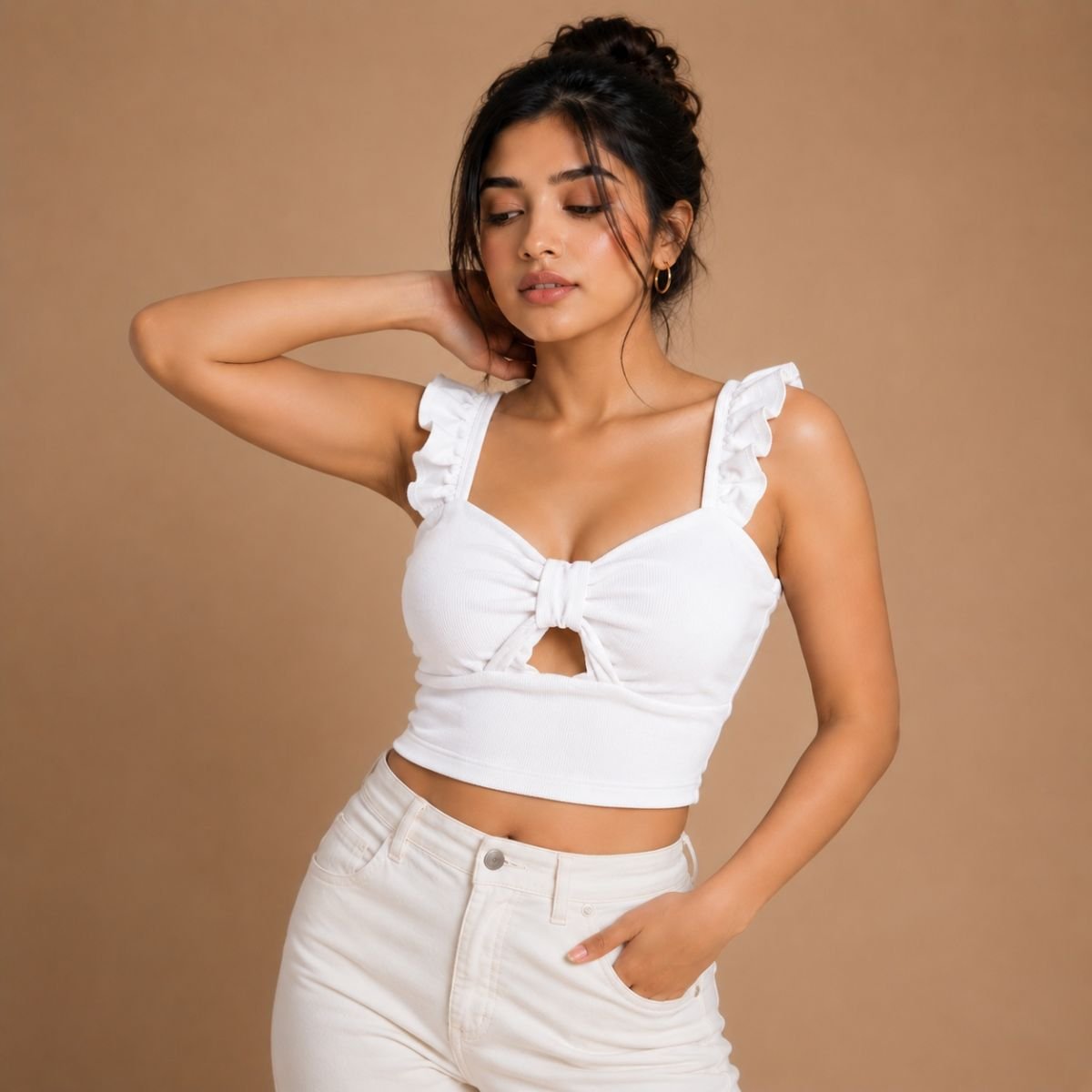 Bow Backless Top