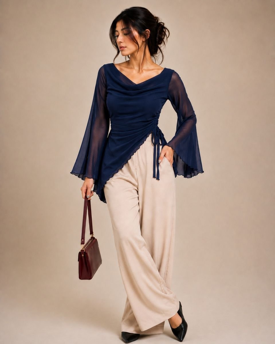 Layered Drapped top