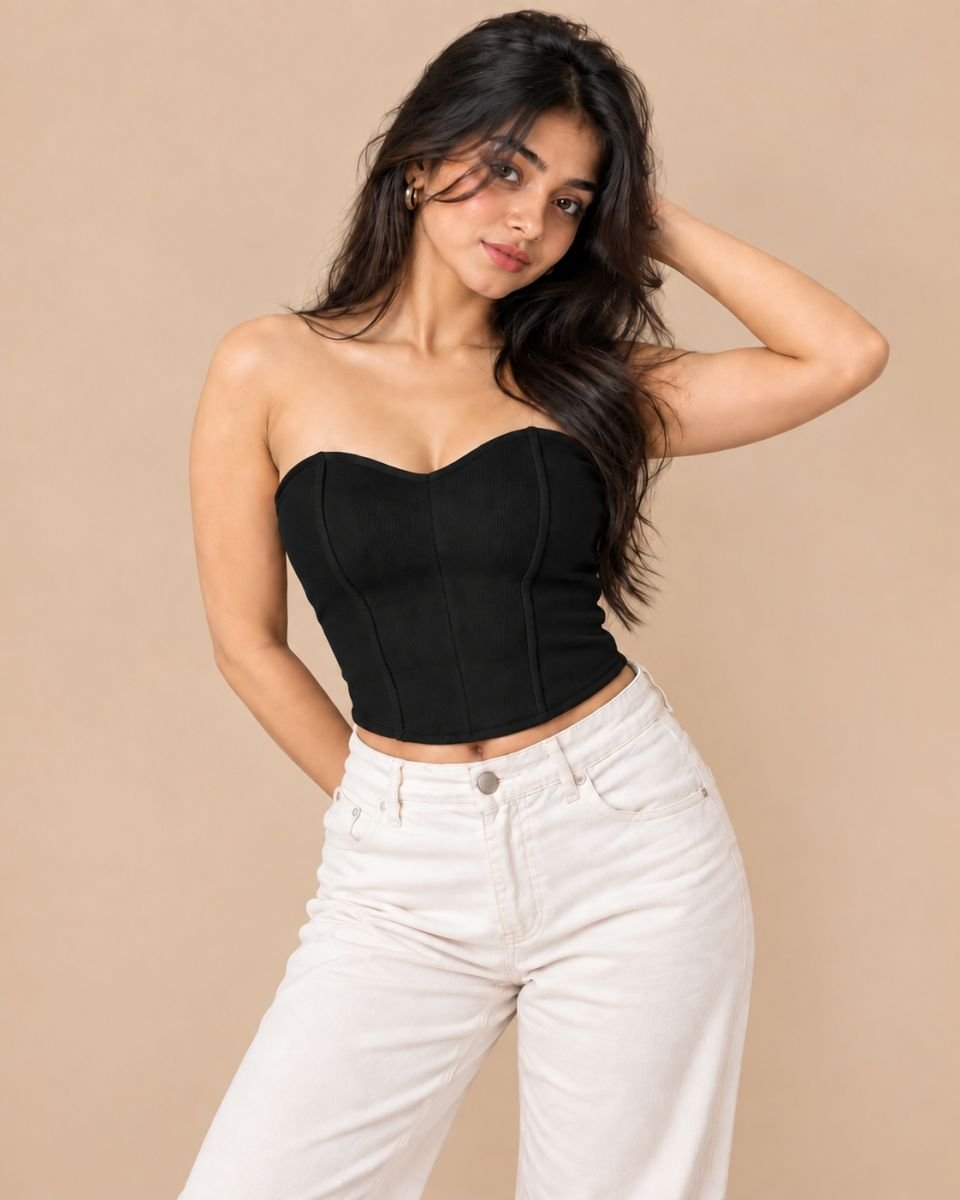 Lessshoulder croset top