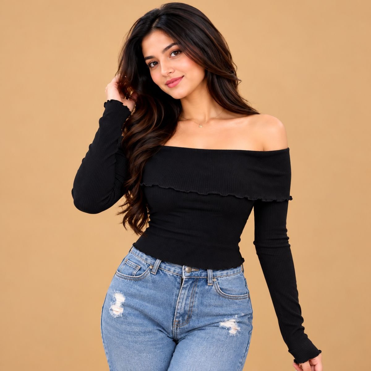 Chic Piku  Off-shoulder Top