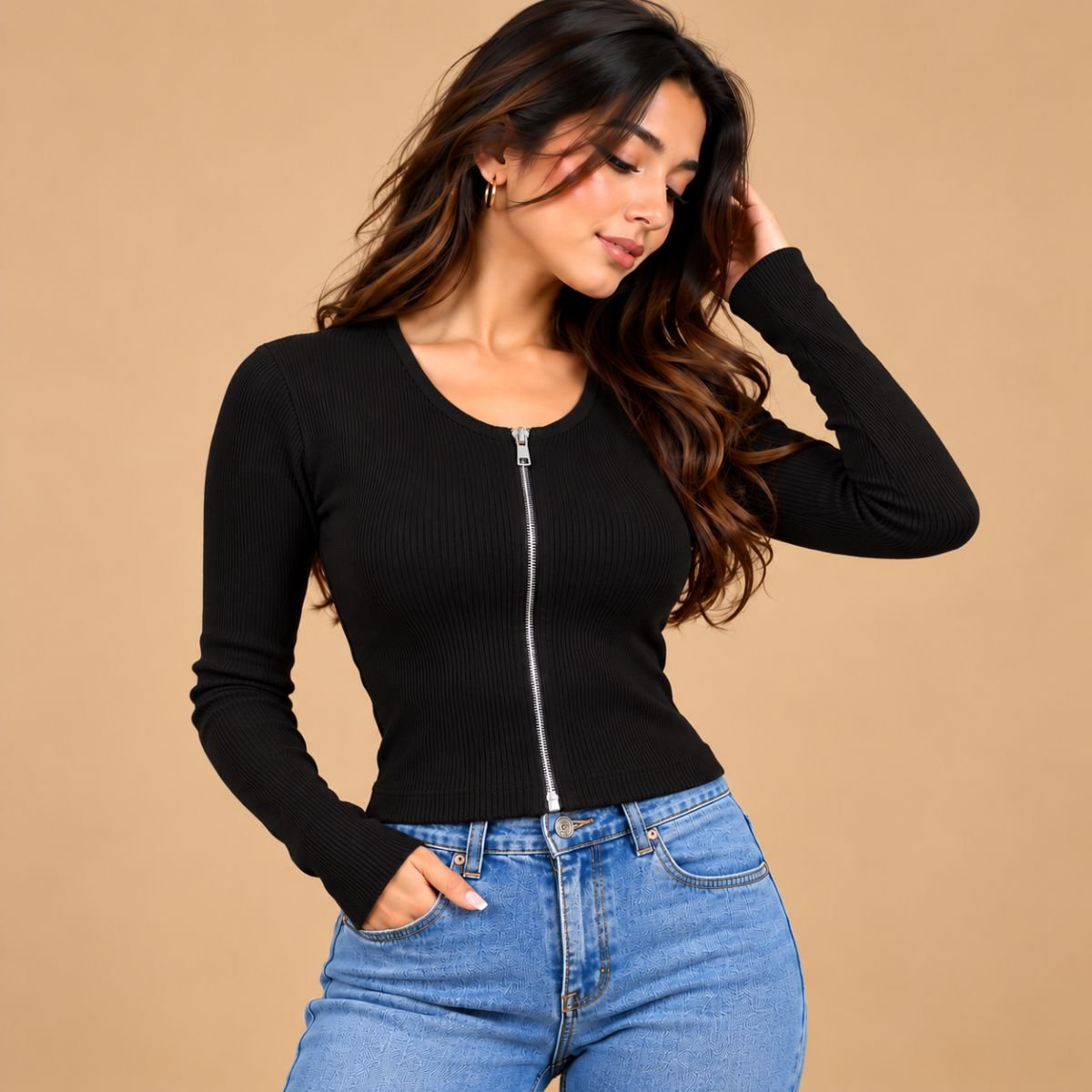 Chic Short Collar Jacket