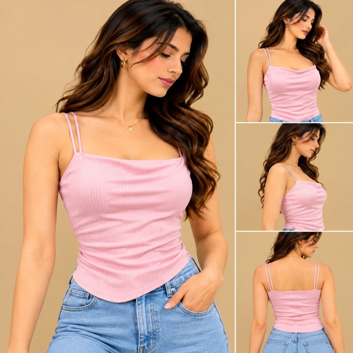 Flow strap top