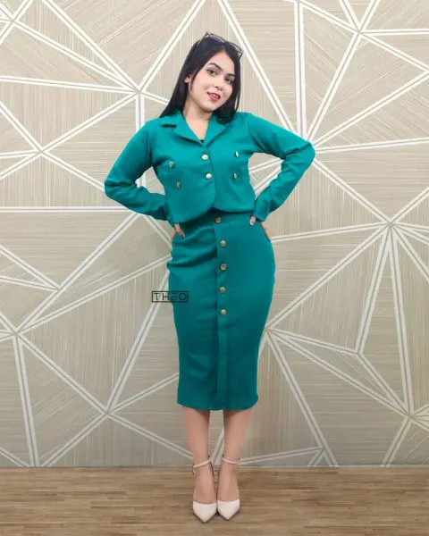 Blazer Skirt Set