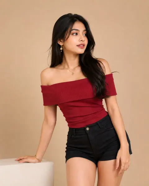 Offshoulder top