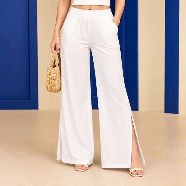 Side slit pocket pant