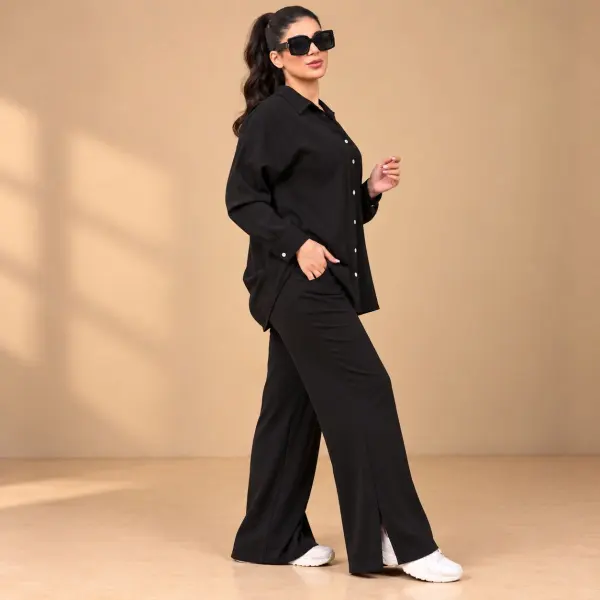 Semi wide slit leg cord set