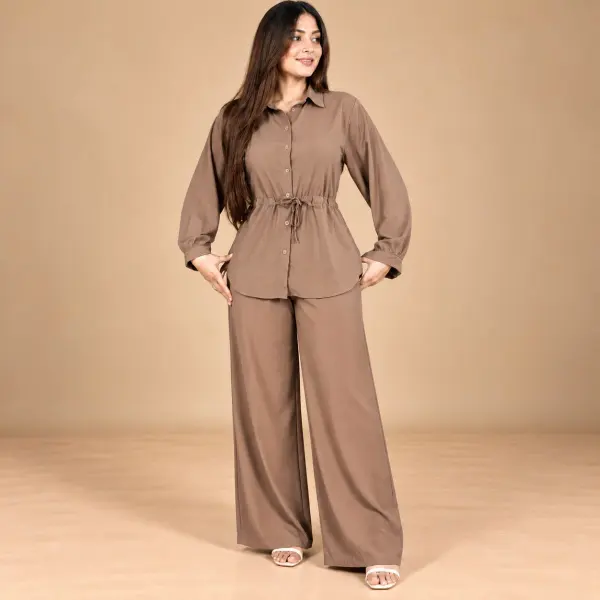 Waist knot cherry cordset