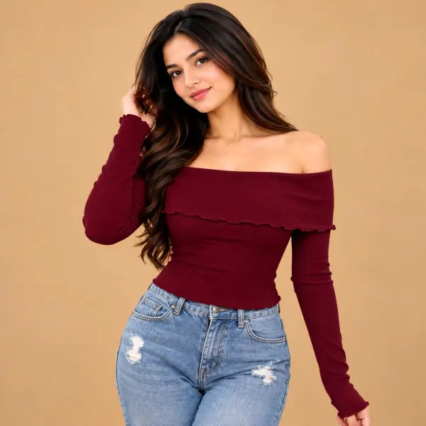 Chic Piku  Off-shoulder Top