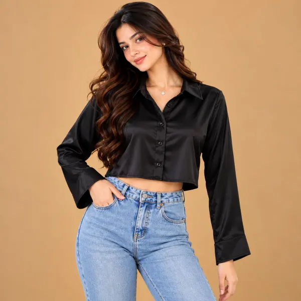 Shatin crop shirt