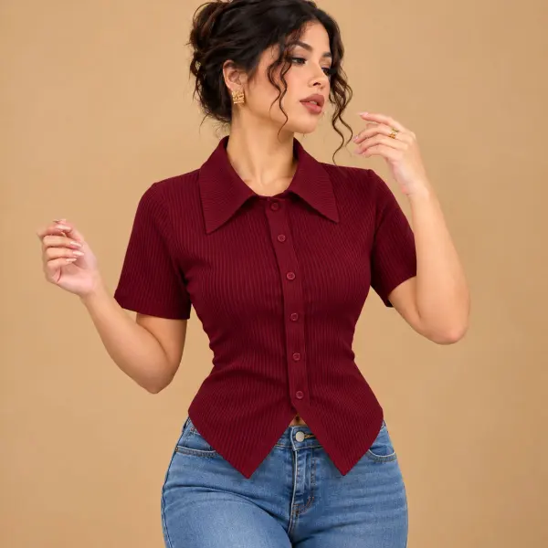 Back Cross Waist Shirt